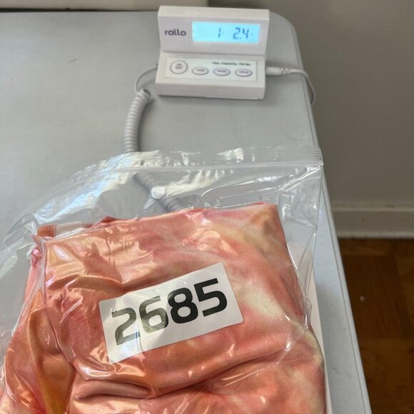 Asos Design NEW Corset Detail Drop Waist Midi Dress Pink Orange Tie Dye US 14 - Picture 10 of 10